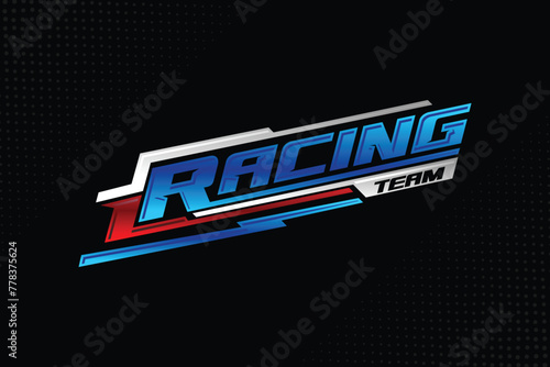 Vector stripes sticker for car body design Racing background