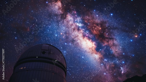 Stellar nursery observatory, cradle of stars, cosmic genesis photo