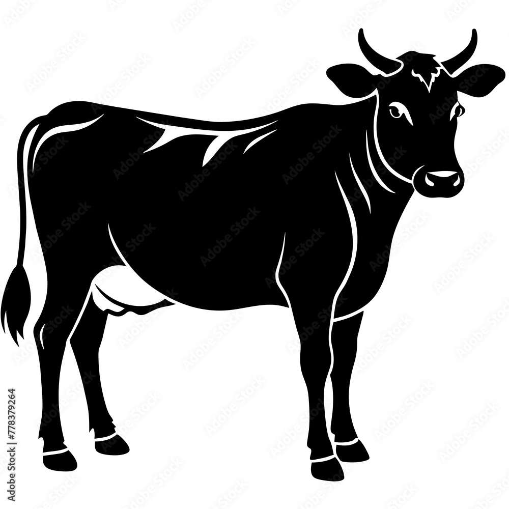 Fototapeta premium cow vector illustration 