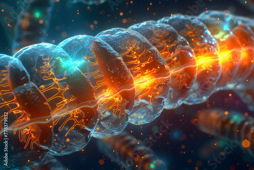 An Insightful Infographic Depicting The Functioning and Structure of the Mitochondria across Cellular Respiration photo