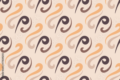 Vector Seamless Abstarct Pattern with brush effect