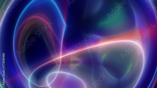 background neon line wave illustration