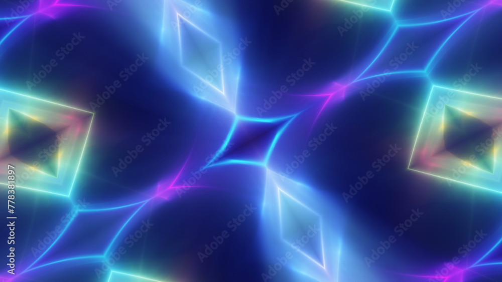 background neon line wave illustration