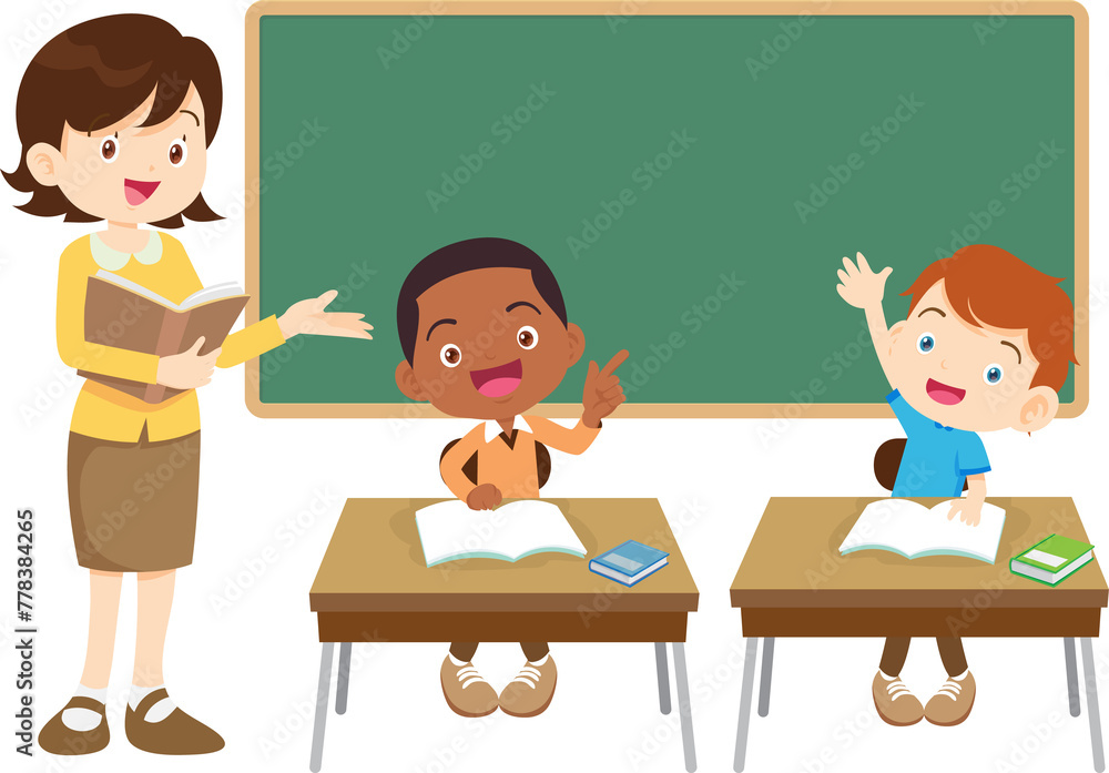 students and teacher in classroom children learning education concept students and teacher in classroom children learning education concept
