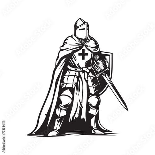 Knight Hospitaller Illustration vector Images and Pictures photo
