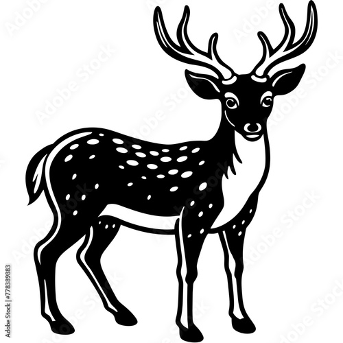 simple---deer vector design 