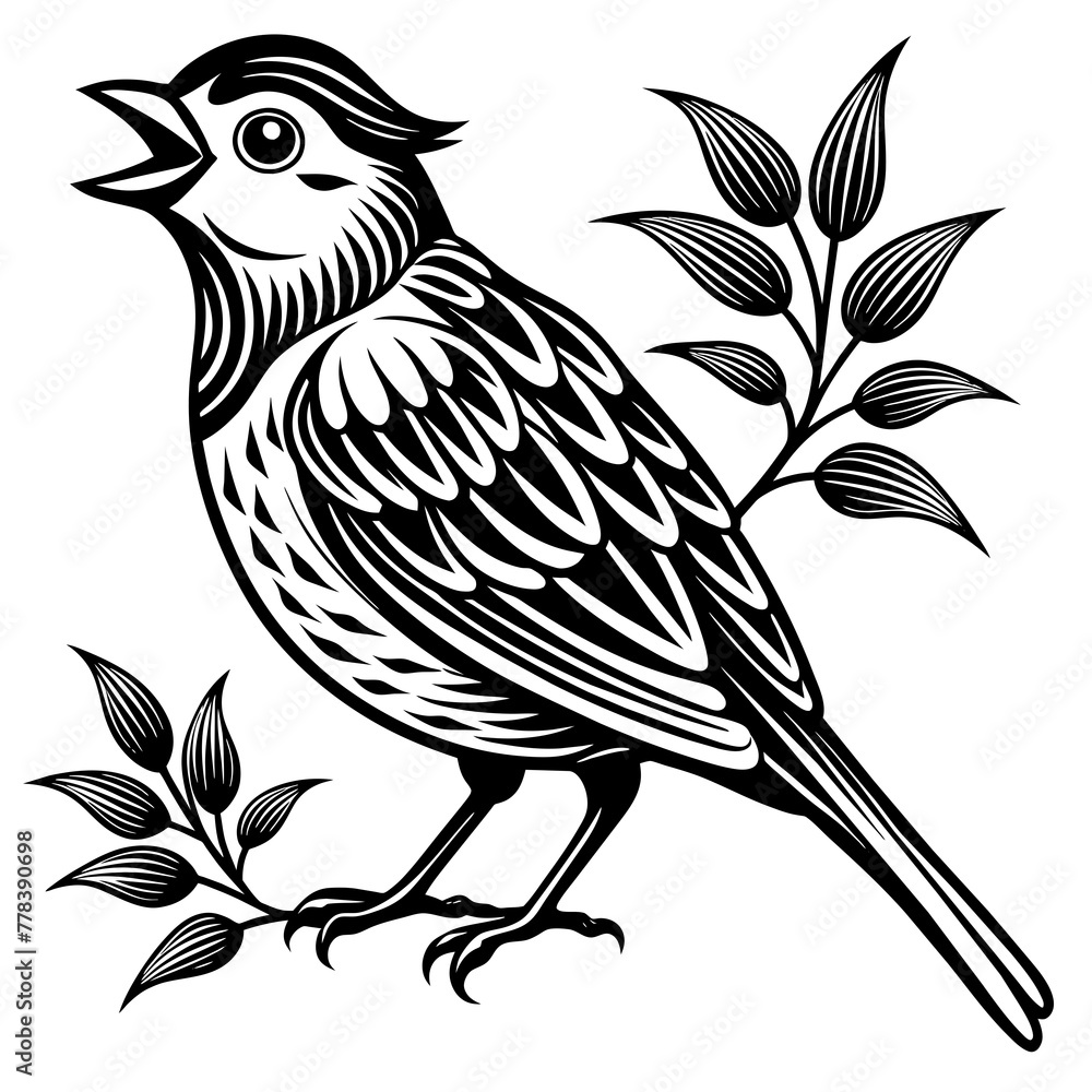 songbird vector design 