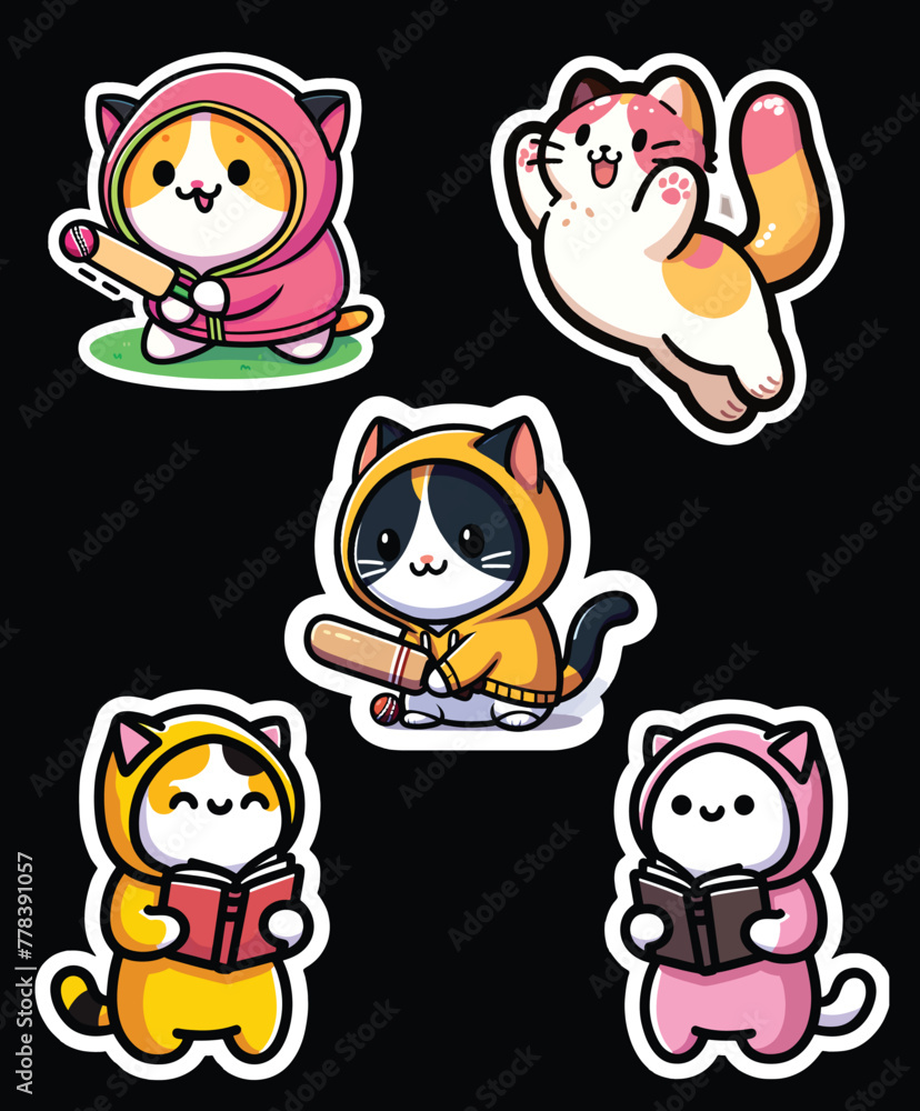 Calico Happy Cat Vector Design Calico Happy Cat Vector Design