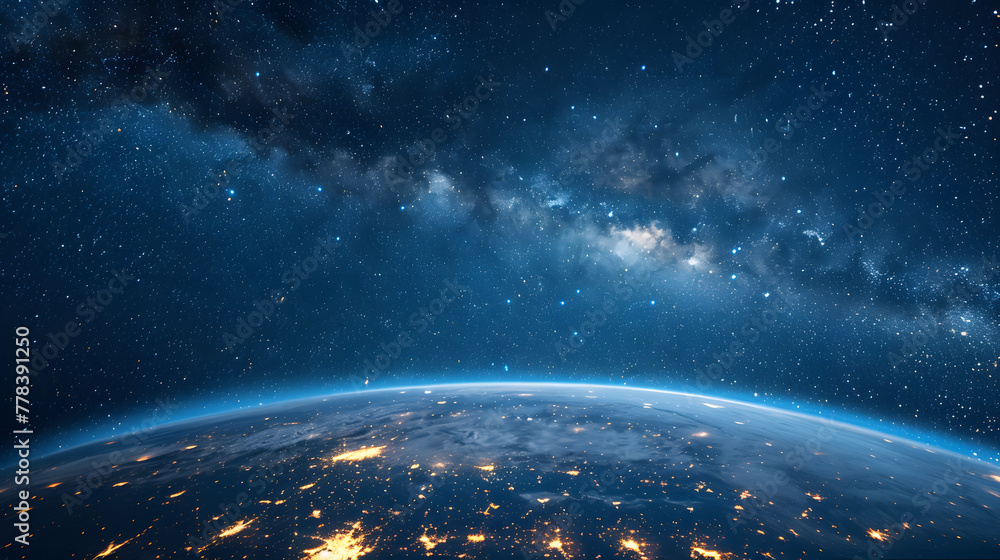 Obraz premium A view of planet Earth from space