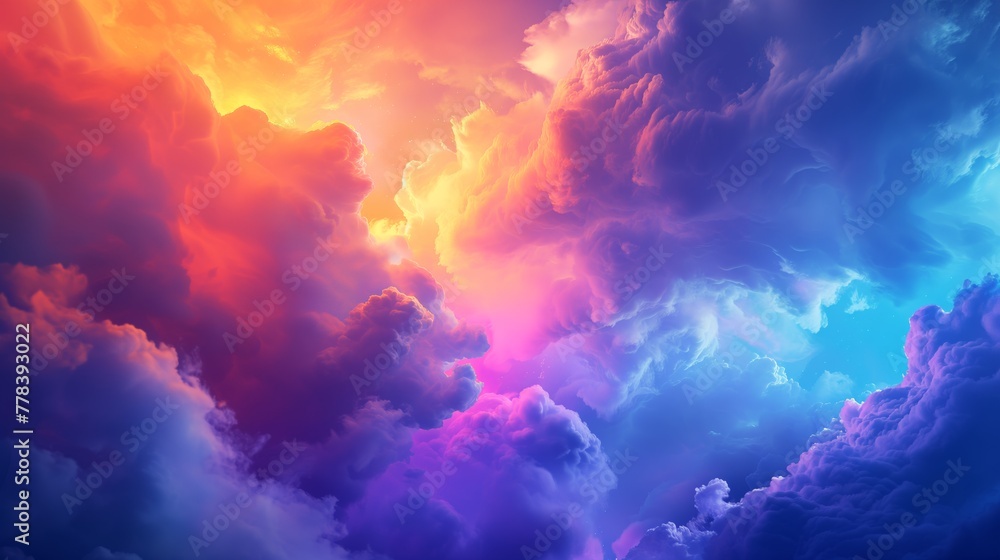 swirling colorful cloud