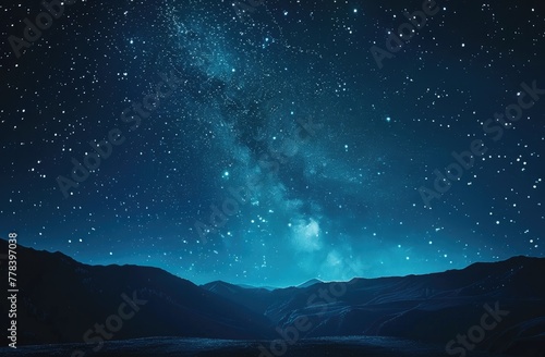 Starry Night Sky Background © FU