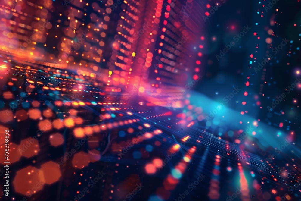 Futuristic AI abstract background, blending technology and creativity, ideal for digital art, presentations Futuristic AI abstract background, blending technology and creativity, ideal for digital art, presentations