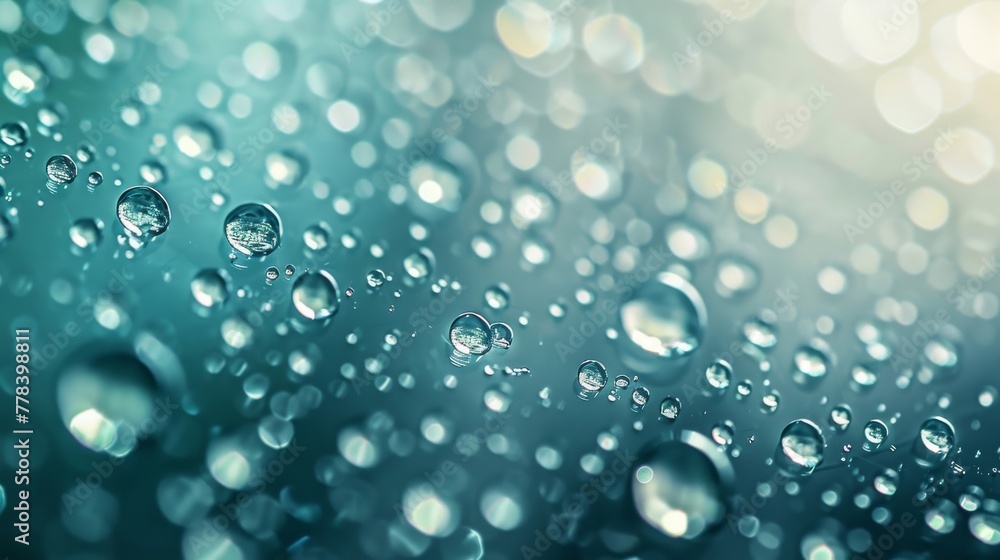 Renewal and Calm: Tranquil Pastel Turquoise with Fading Raindrop Shadows. Renewal and Calm: Tranquil Pastel Turquoise with Fading Raindrop Shadows.