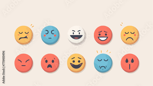 Group of icons: Emotions and facial expressions


