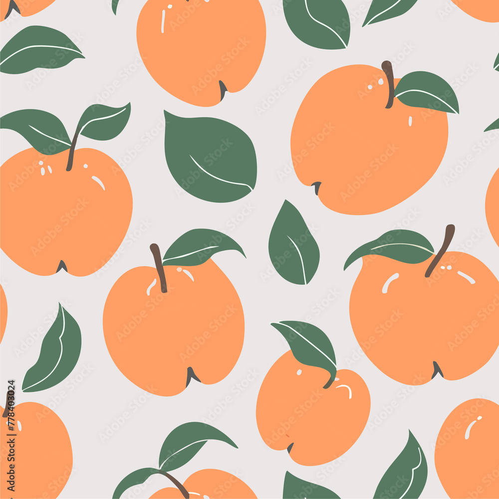 seamless pattern with peaches seamless pattern with peaches