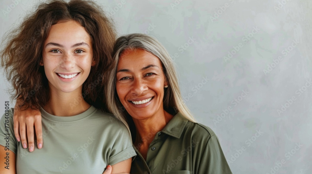 A Loving Mother and Daughter Embrace A Loving Mother and Daughter Embrace