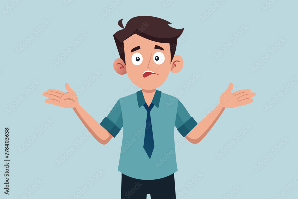 Sorry look gesture vector illustration Sorry look gesture vector illustration