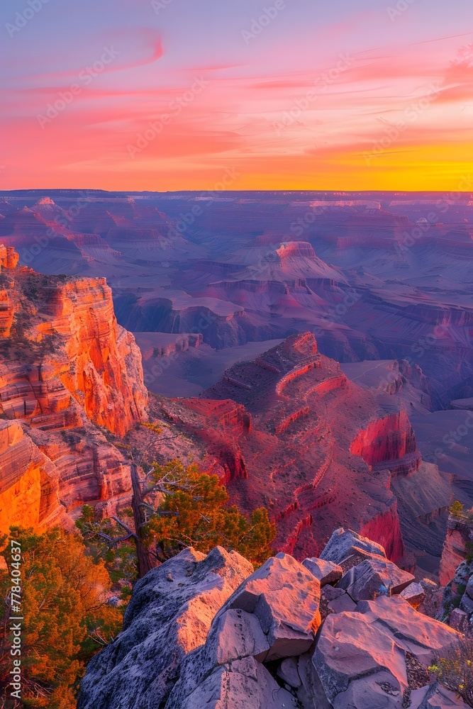 a view of the grand canyon