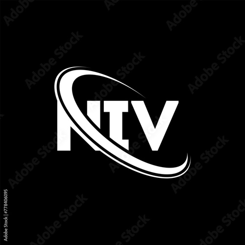 NIV logo. NIV letter. NIV letter logo design. Initials NIV logo linked with circle and uppercase monogram logo. NIV typography for technology, business and real estate brand. photo