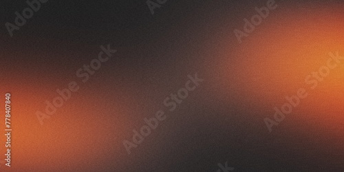 Black And Orange Gradient Background With Grainy Texture