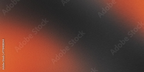 Black And Orange Gradient Background With Grainy Texture