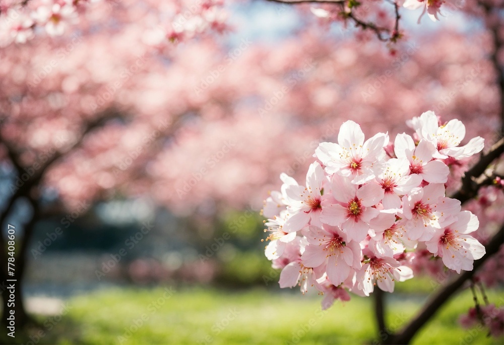 Obraz premium pink cherry blossom