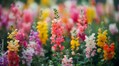 Colorful Snapdragons Field A Dynamic Documentary and Editorial Photography Perspective