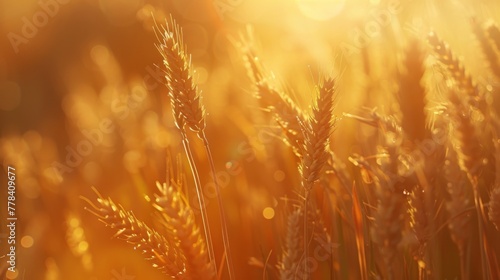 Golden Wheat Field at Sunset