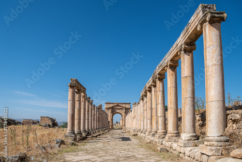 Jerash, Jordan antique archaeological site of classical heritage for tourists