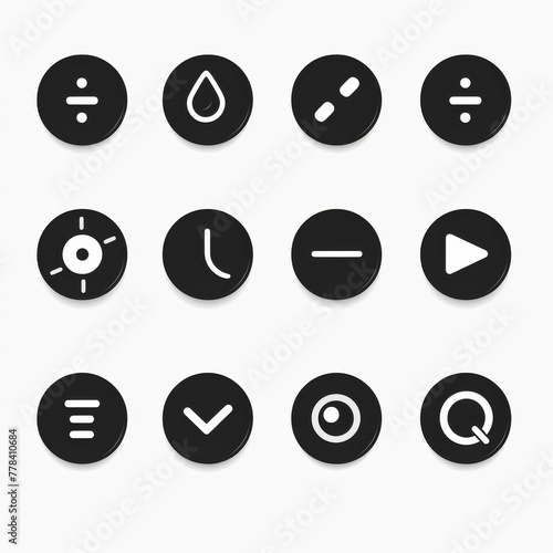 Minimalist Monochrome Icons for Essential Navigation: Forward, Back, Refresh, Stop.