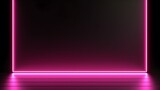 Abstract magenta Neon Light Showroom for Product Presentation