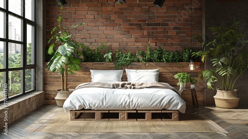 Bed in Bedroom Next to Window