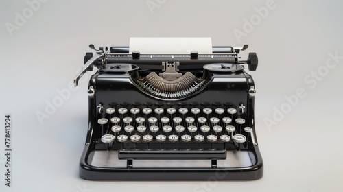 A Vintage Black Typewriter.