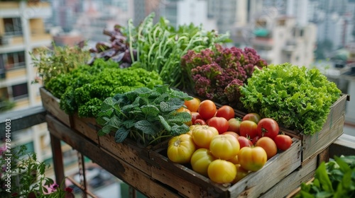 Diverse Plants in a Lush Garden