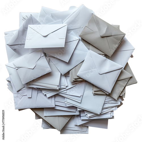 Pile of Envelopes in Various Shades