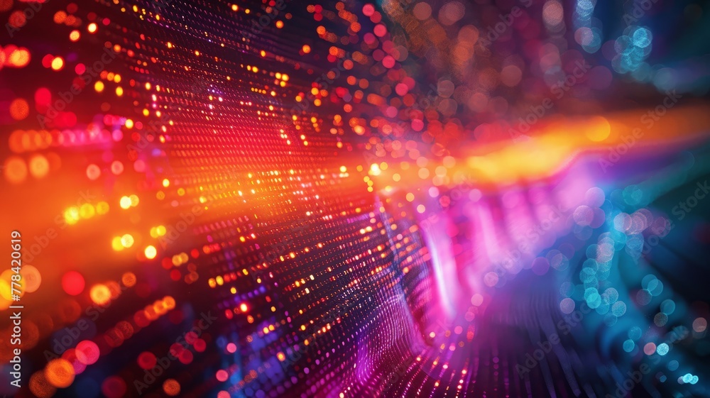 Bright colored data streams creating a modern art tapestry Bright colored data streams creating a modern art tapestry