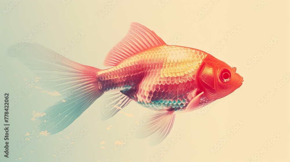 Pastel Lime to Soft Apricot Gradient with Fish Silhouette. Pastel Lime to Soft Apricot Gradient with Fish Silhouette.