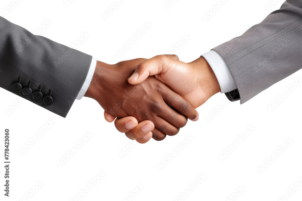 Agreement Amidst Blank Canvas. White or PNG Transparent Background.
