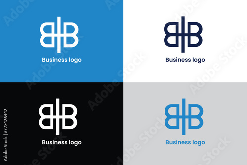 letter b logo, letter bb company logo, letter b and butterfly icon logo, logomark