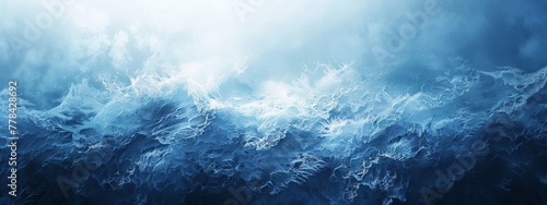 Frozen Sky: Abstract Gradient Background in Midnight Blue to Frosty White.