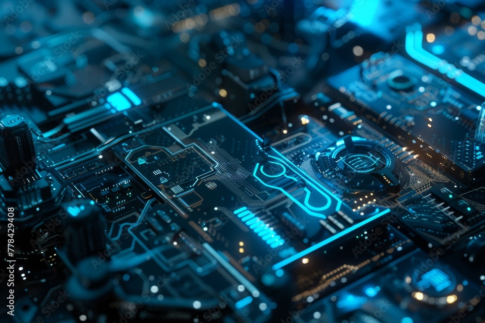 Abstract background showcasing IT technology, illustrating complexity and innovation. Abstract background showcasing IT technology, illustrating complexity and innovation.