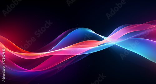 Modern Technology Particle Abstract Background Data and Information show in Modern Particles Energy Flow Background Wallpaper