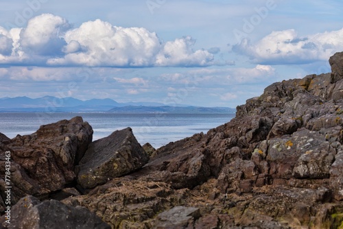 rocky coast of the sea in Heysham © Robert