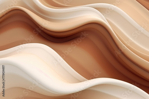 Abstract Beige Wavy Lines Background for Modern Design