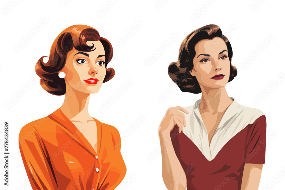 Two women standing beside each other outdoors. Two women standing beside each other outdoors.