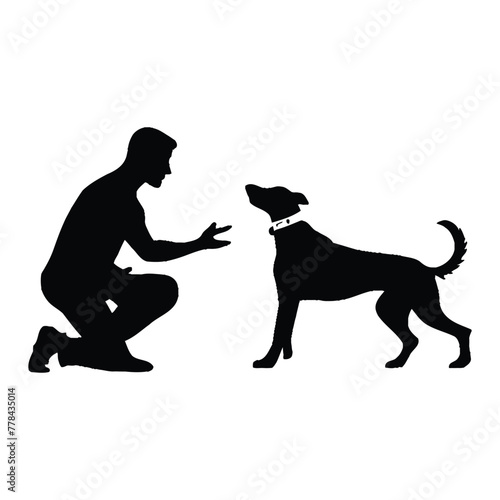 Dog training Silhouette