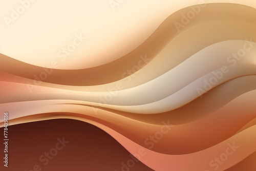 Abstract Beige Wavy Lines Background for Modern Design