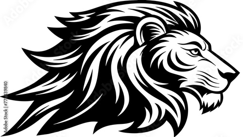 --lion-logo-in-profile-minimalismvector-illustrati