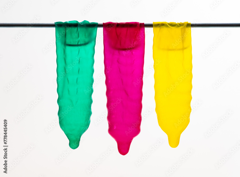 Fototapeta premium Bunte Kondome