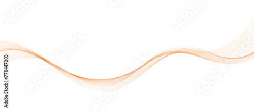 Abstract wave element for design. Digital frequency track equalizer. Stylized line art background. Vector illustration. Wave with lines created using blend tool. Curved wavy line, smooth stripe.
